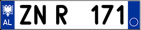 Trailer License Plate